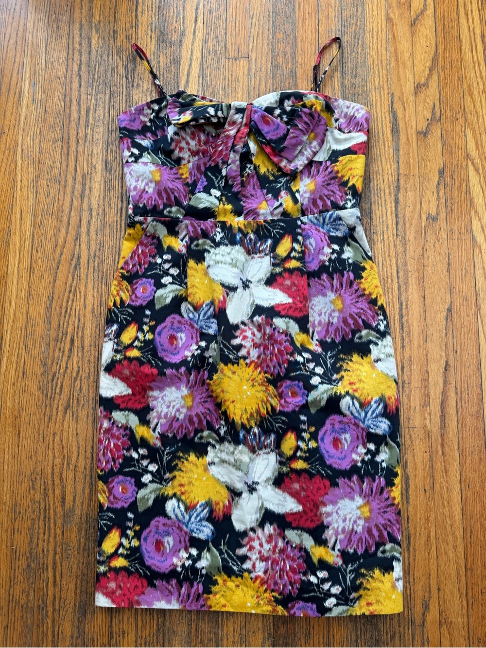 Anthro floral cocktail dress
